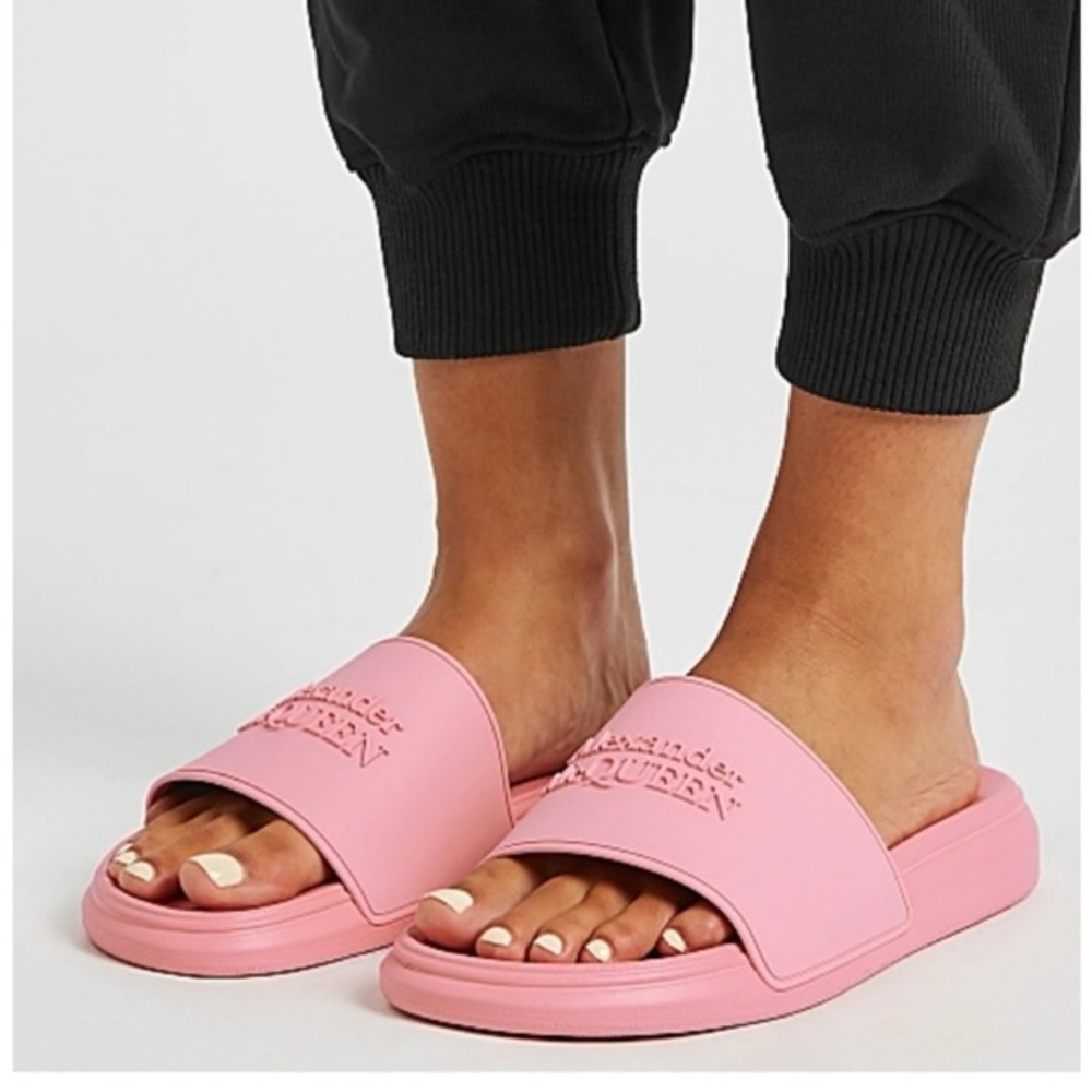 Alexander McQueen Pink Slides
